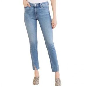 PAIGE Women's Hoxton Slim Twist Slit Seam Jeans in Florencia Size 29